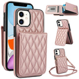 YM015 Crossbody Rhombic Card Bag RFID Phone Case