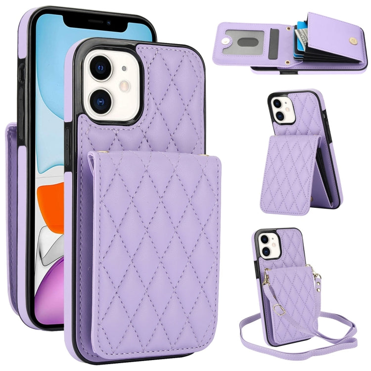 YM015 Crossbody Rhombic Card Bag RFID Phone Case