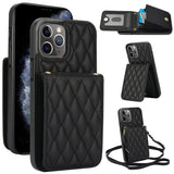 YM015 Crossbody Rhombic Card Bag RFID Phone Case