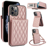 YM015 Crossbody Rhombic Card Bag RFID Phone Case