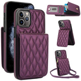 YM015 Crossbody Rhombic Card Bag RFID Phone Case