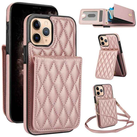 YM015 Crossbody Rhombic Card Bag RFID Phone Case