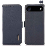 KHAZNEH Side-Magnetic Litchi Genuine Leather RFID Case