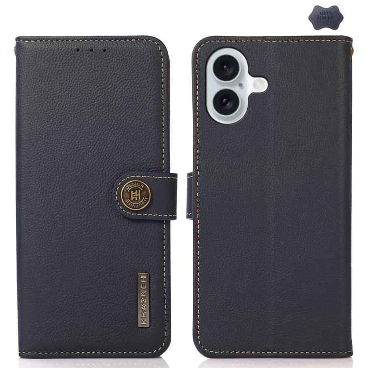KHAZNEH Custer Genuine Leather RFID Phone Case