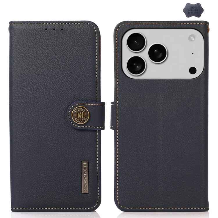 KHAZNEH Custer Genuine Leather RFID Phone Case