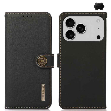 KHAZNEH Custer Genuine Leather RFID Phone Case