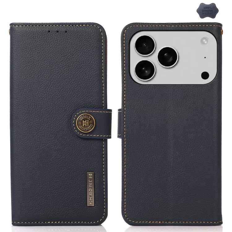 KHAZNEH Custer Genuine Leather RFID Phone Case