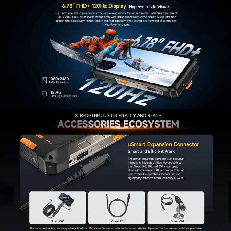 Ulefone Armor 26 Ultra Rugged Phone - 6.78" Android 13, MediaTek Dimensity 8020, 5G, NFC, 12GB+512GB