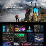 Teléfono robusto Ulefone Armor 26 Ultra Walkie-Talkie - 6.78" Android 13, MediaTek Dimensity 8020, 5G, NFC, 12 GB + 512 GB 