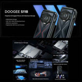 DOOGEE S118 Rugged Phone, 6.58 inch, 8GB+512GB, 10800mAh, Android 14 MediaTek Helio G99
