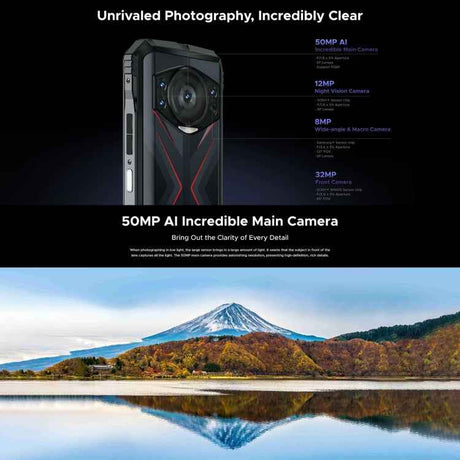 DOOGEE S118 Rugged Phone, 6.58 inch, 8GB+512GB, 10800mAh, Android 14 MediaTek Helio G99