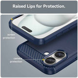 Brushed Texture Carbon Fiber TPU Phone Case