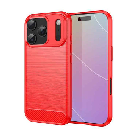 Brushed Texture Carbon Fiber TPU Phone Case