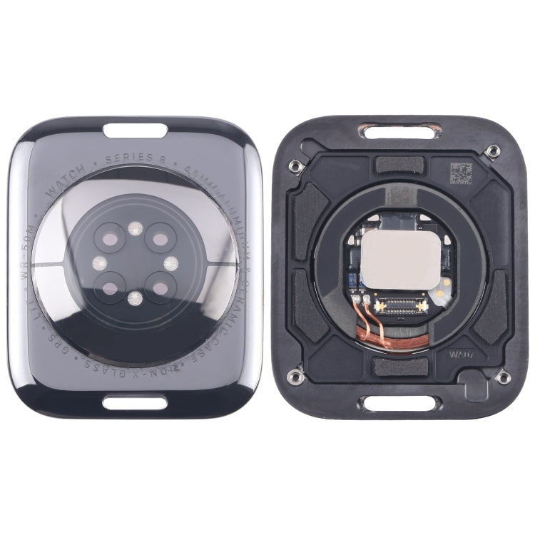 Carcasa trasera de cristal con módulo de carga para Apple Watch Series 7/8/9 (compatible con modelos GPS/LTE de 41 mm y 45 mm)