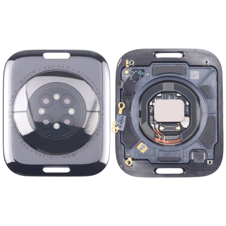 Carcasa trasera de cristal con módulo de carga para Apple Watch Series 7/8/9 (compatible con modelos GPS/LTE de 41 mm y 45 mm)