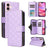 Crossbody Rhombic Zipper Tower Buckle Leather Phone Case with Lanyard