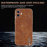 AZNS Electroplated Frame Crocodile Texture Full Coverage Phone Case