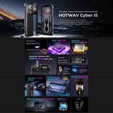 HOTWAV Cyber 15 Rugged Phone - IP68/IP69K Waterproof, 6.6" Android 13, MediaTek Helio G99, 12GB RAM, 256GB Storage, 6280mAh Battery, 4G, NFC, OTG