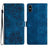 Cherry Blossom Butterfly Skin Feel Embossed PU Phone Case