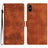 Cherry Blossom Butterfly Skin Feel Embossed PU Phone Case