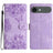 Cherry Blossom Butterfly Skin Feel Embossed PU Phone Case