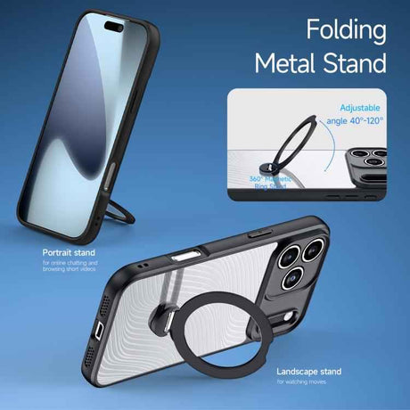 DUX DUCIS Aimo Mag Series MagSafe Ring Holder Frosted Phone Case