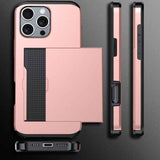 Shockproof Armor Phone Case with Card Slot, For iPhone 16
