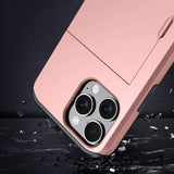 Shockproof Armor Phone Case with Card Slot, For iPhone 16