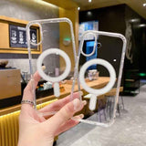 Large Hole Camera MagSafe Magnetic Clear Acrylic TPU Case