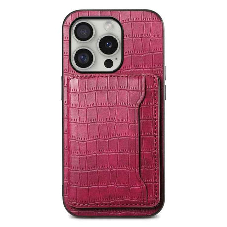 Crocodile Texture Card Bag Design Full Coverage Phone Case