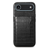 Crocodile Texture Card Bag Design Full Coverage Phone Case