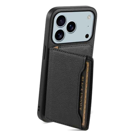 Calf Texture Card Bag Design Full Coverage Phone Case
