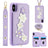 Crossbody Flower Pattern Leather Phone Case