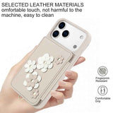 Crossbody Flower Pattern Leather Phone Case