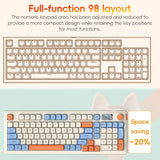 Teclado inalámbrico para juegos LANGTU L98: teclado mecánico trimodo RGB para un rendimiento óptimo 