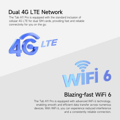 Ulefone Tab A11 Pro Tablet PC, 11 inch Android 14 MediaTek Helio G99 Octa Core 4G Network, EU Plug