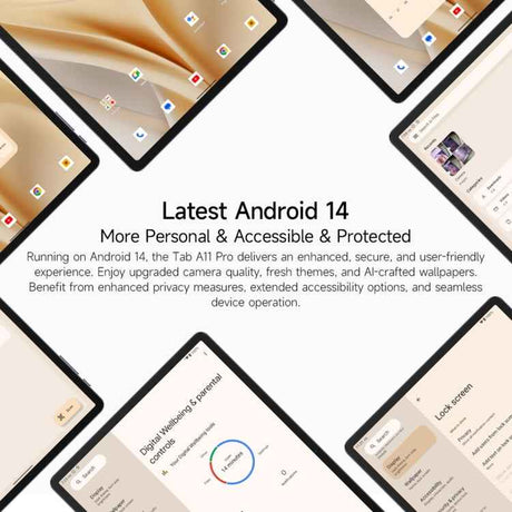 Ulefone Tab A11 Pro Tablet PC, 11 inch Android 14 MediaTek Helio G99 Octa Core 4G Network, EU Plug