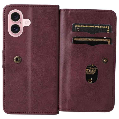 Multi-Function Wallet 10 Card Slots Leather Phone Case