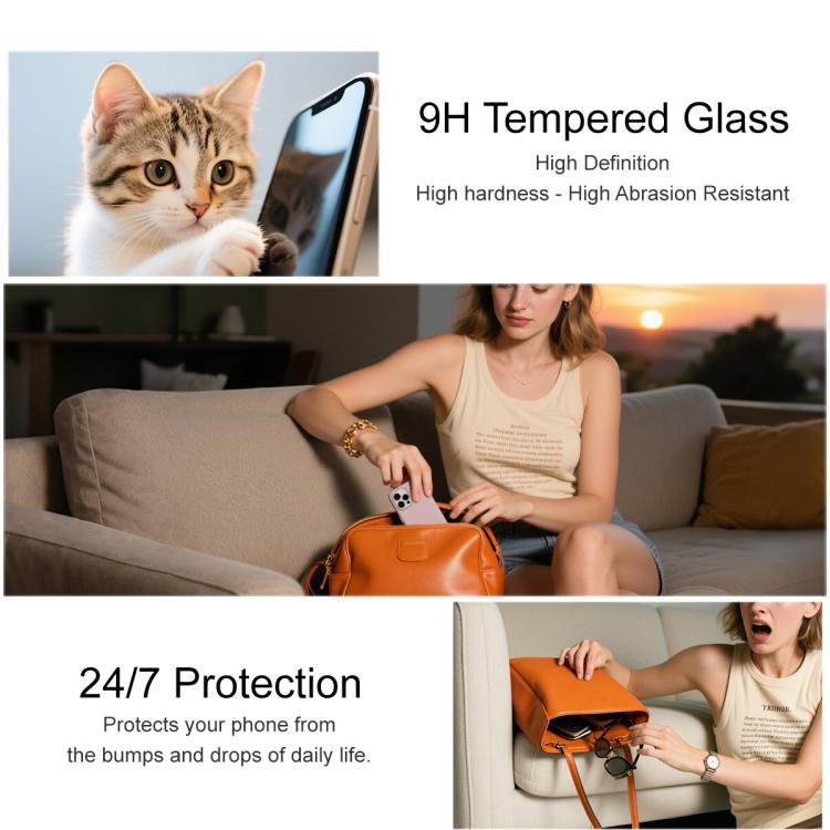 imak 9H Surface Hardness Full Screen Tempered Glass Film Pro+ Series