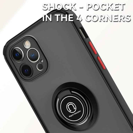 Q Shadow 1 Series TPU + PC Phone Case with Ring