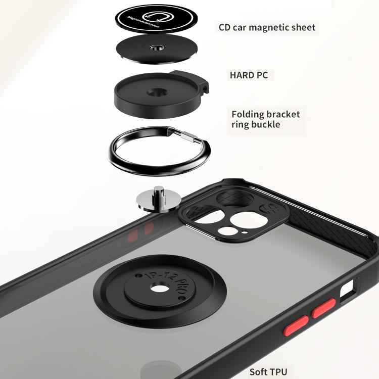 Q Shadow 1 Series TPU + PC Phone Case with Ring