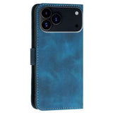 YX0080 Grid Butterfly Embossed Pattern Flip Leather Phone Case with Lanyard