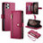 Nine Card-slot Zipper Wallet Bag Leather Phone Case
