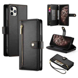 Nine Card-slot Zipper Wallet Bag Leather Phone Case