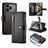 Nine Card-slot Zipper Wallet Bag Leather Phone Case
