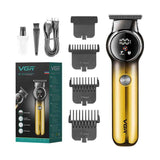VGR V-989 5W USB Digital Display Gradient Trimming Hair Clipper
