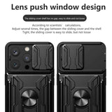 Sliding Camshield TPU+PC Phone Case with Card Slot