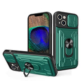 Sliding Camshield TPU+PC Phone Case with Card Slot