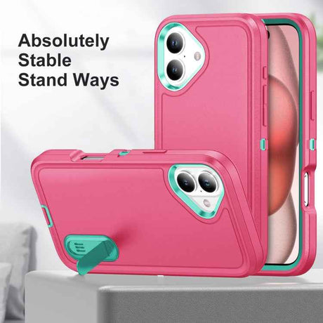Rugged PC + Silicone Phone Case with Holder
