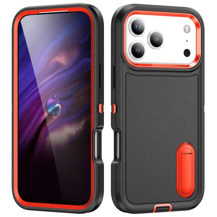 Rugged PC + Silicone Phone Case with Holder